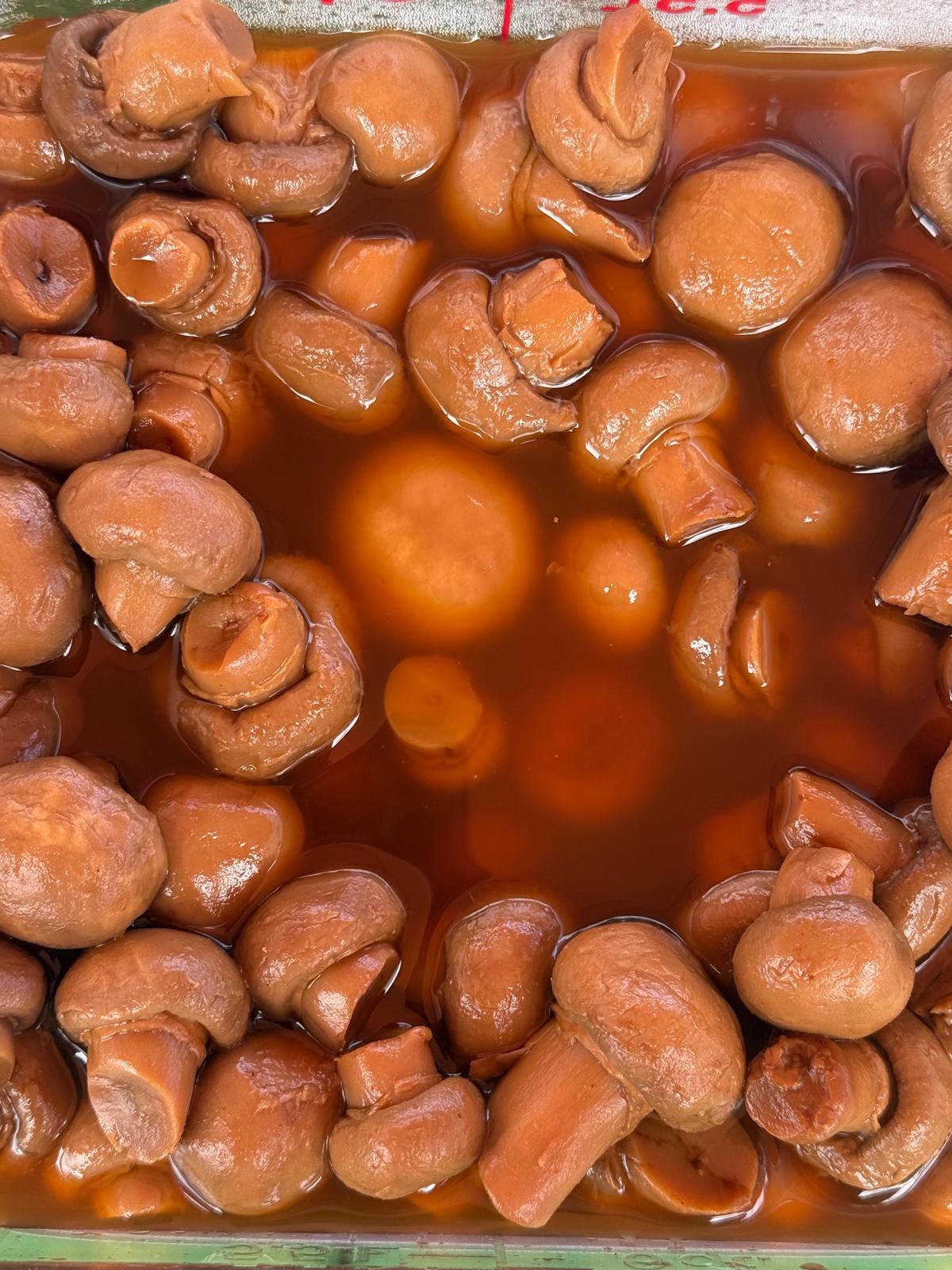 Mushrooms Marinated with Teriyaki Sauce
