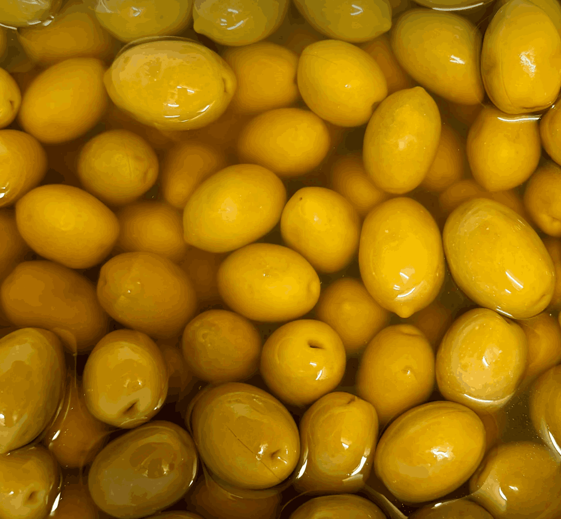 Green Cracked Olives